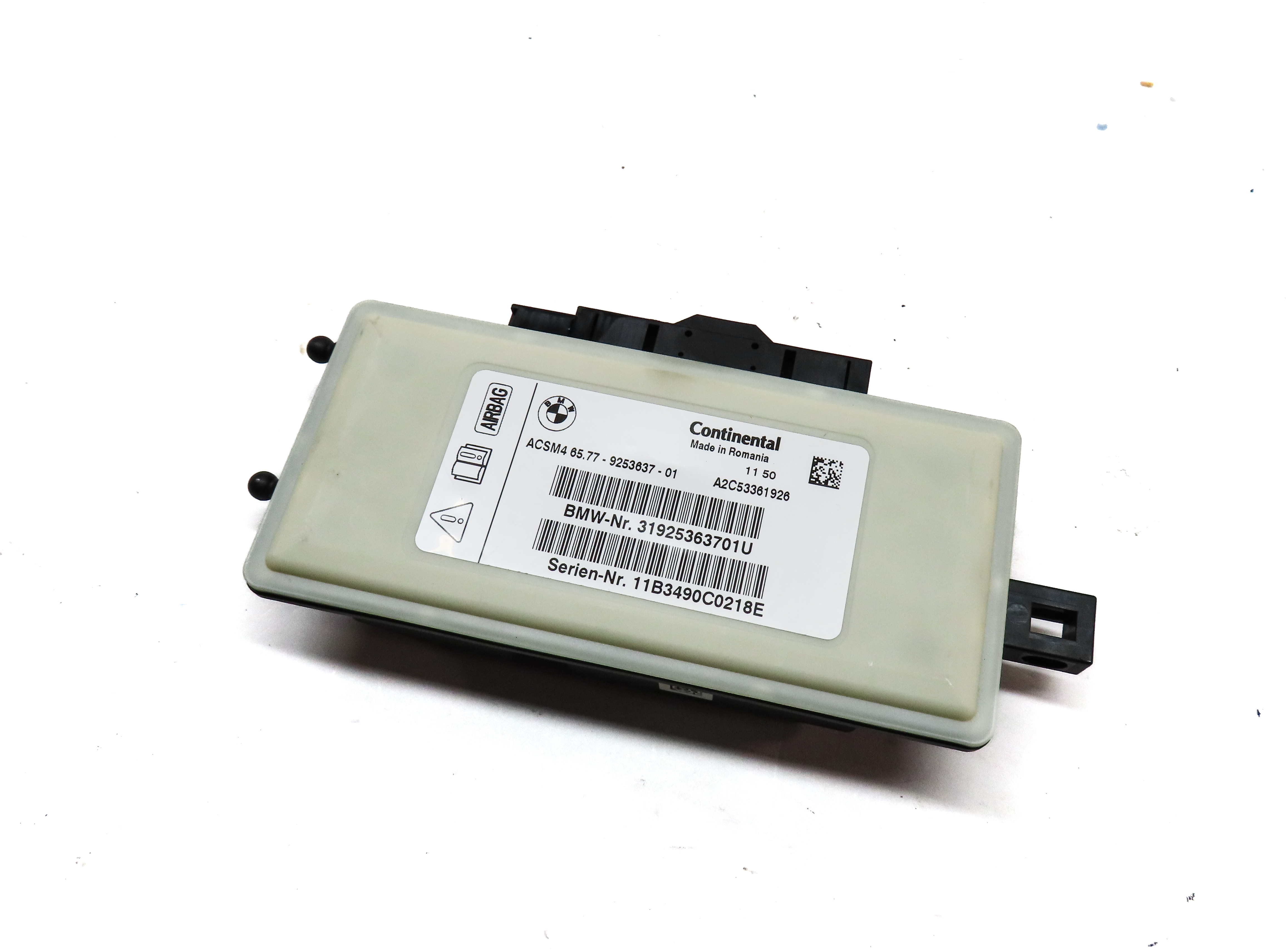 12-21 BMW 2 3 4 5 6 7 X3 X4 X5 X6 (F22 F30 F32 F10 F15 F16 F85) SRS BAG MODULE — exact item pictured